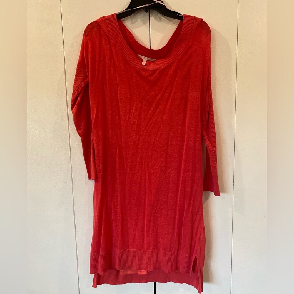 Victoria's Secret Vibrant Coral Knit Dress with inner layer
